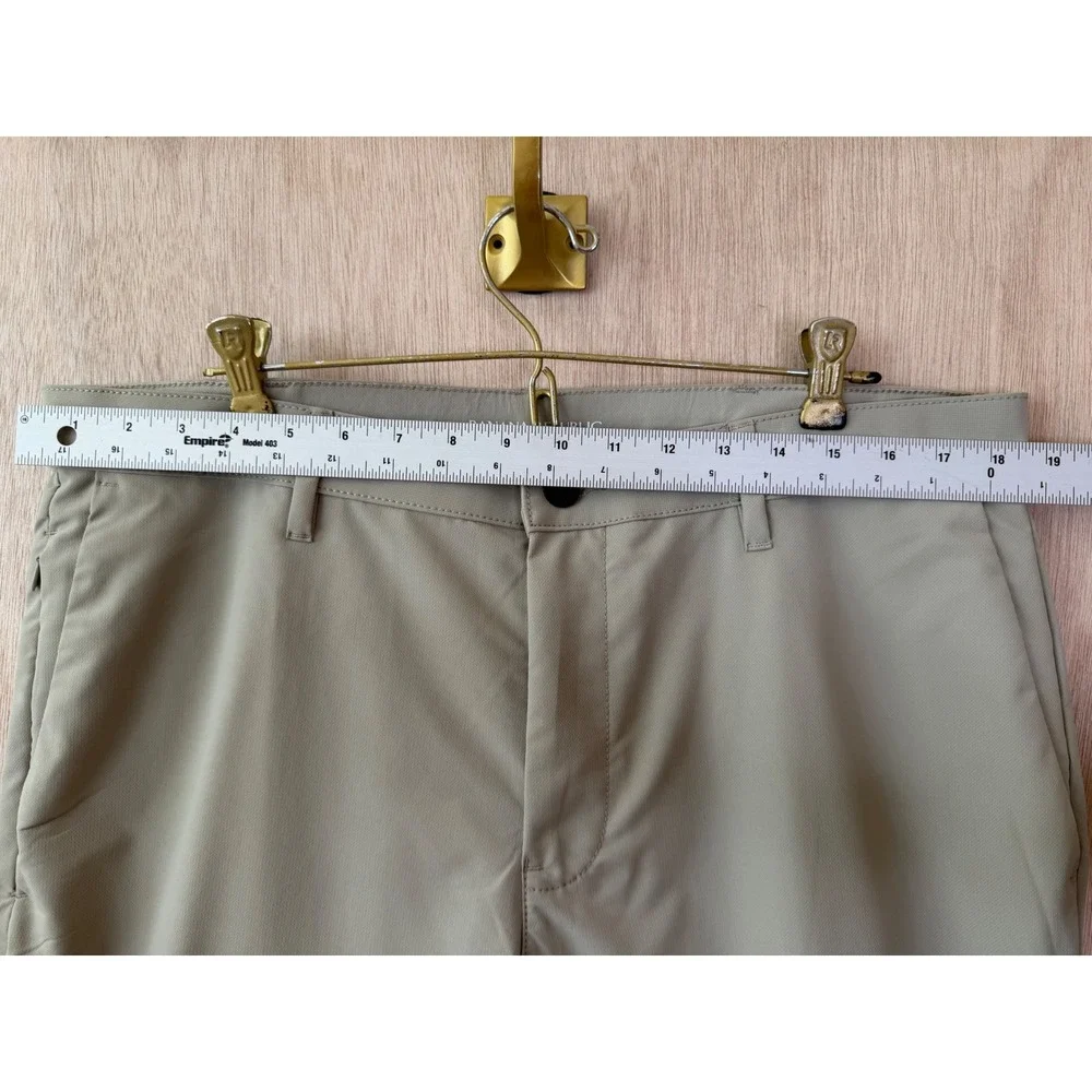 Banana Republic Mens Beige Straight Leg Technical Pants 36x29